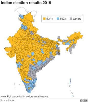 The 2019 Indian General Election: Unveiling a New Political Landscape for India with Narendra Modi's Sweeping Victory